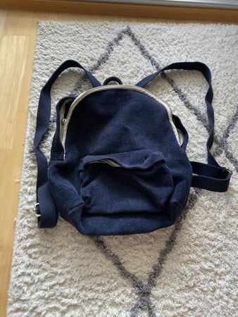 Navy Cord Mini Rucksack, ideal für den Herbst! Neuwertig 