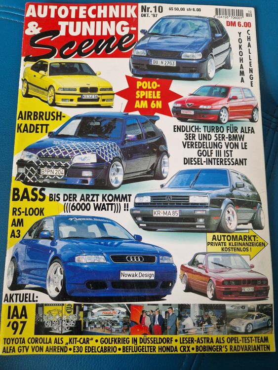 AUTOTECHNIK & TUNING SCENE 10/1997 Alfa bis Vw