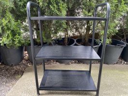 Kellergestell schwarz 90x64x36cm