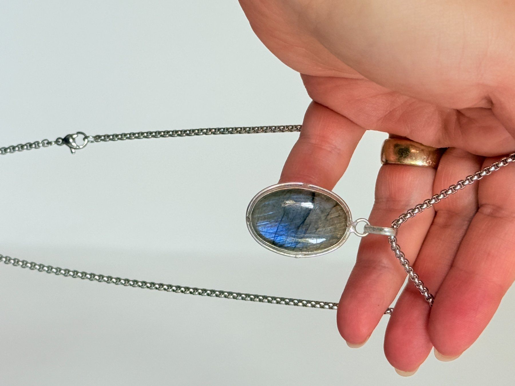 Ketten: Collier labradorite, élégant et tendance ✨ – Neu und originalverpackt aus Genève von AWWA 6