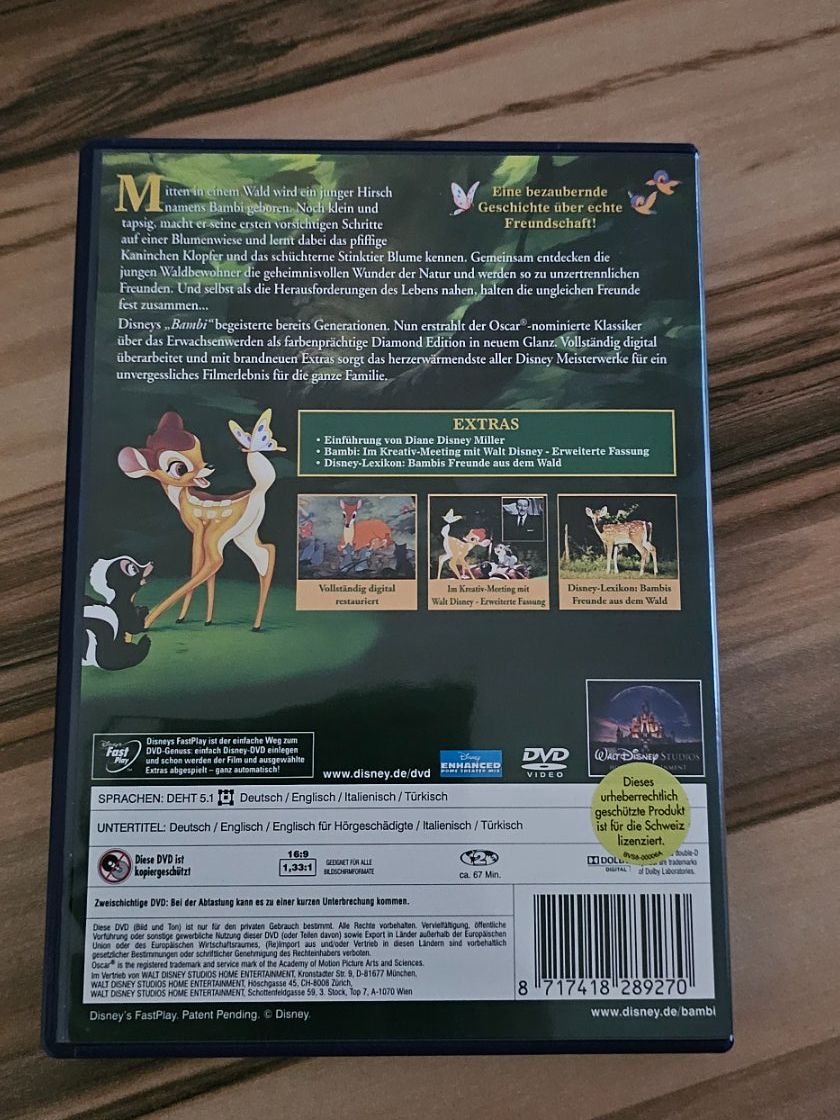 Alle DVDs: Bambi/ DVD – Gebraucht aus Geuensee von JeMaUrPe 1