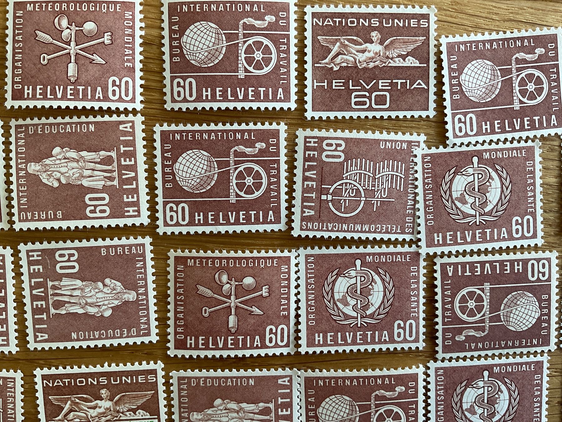 Tutti i francobolli: 60Fr Ämter Frankaturware ungestempelt postfrisch Sammlung – Nuovo (secondo la descrizione) da Wil SG venduto da Chefsugus 5
