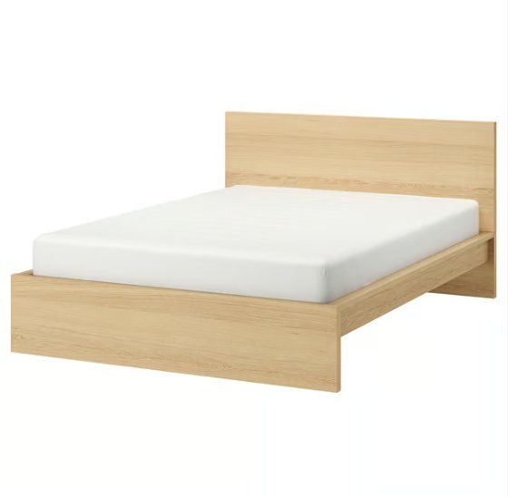 Ikea Betten: Ikea MALM Bettgestell 160 x 200 cm - Eichenfurnier – Gebraucht aus Winterthur von Nour07