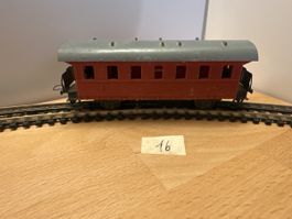 Modelleisenbahn Personenwagen rot grau gebraucht