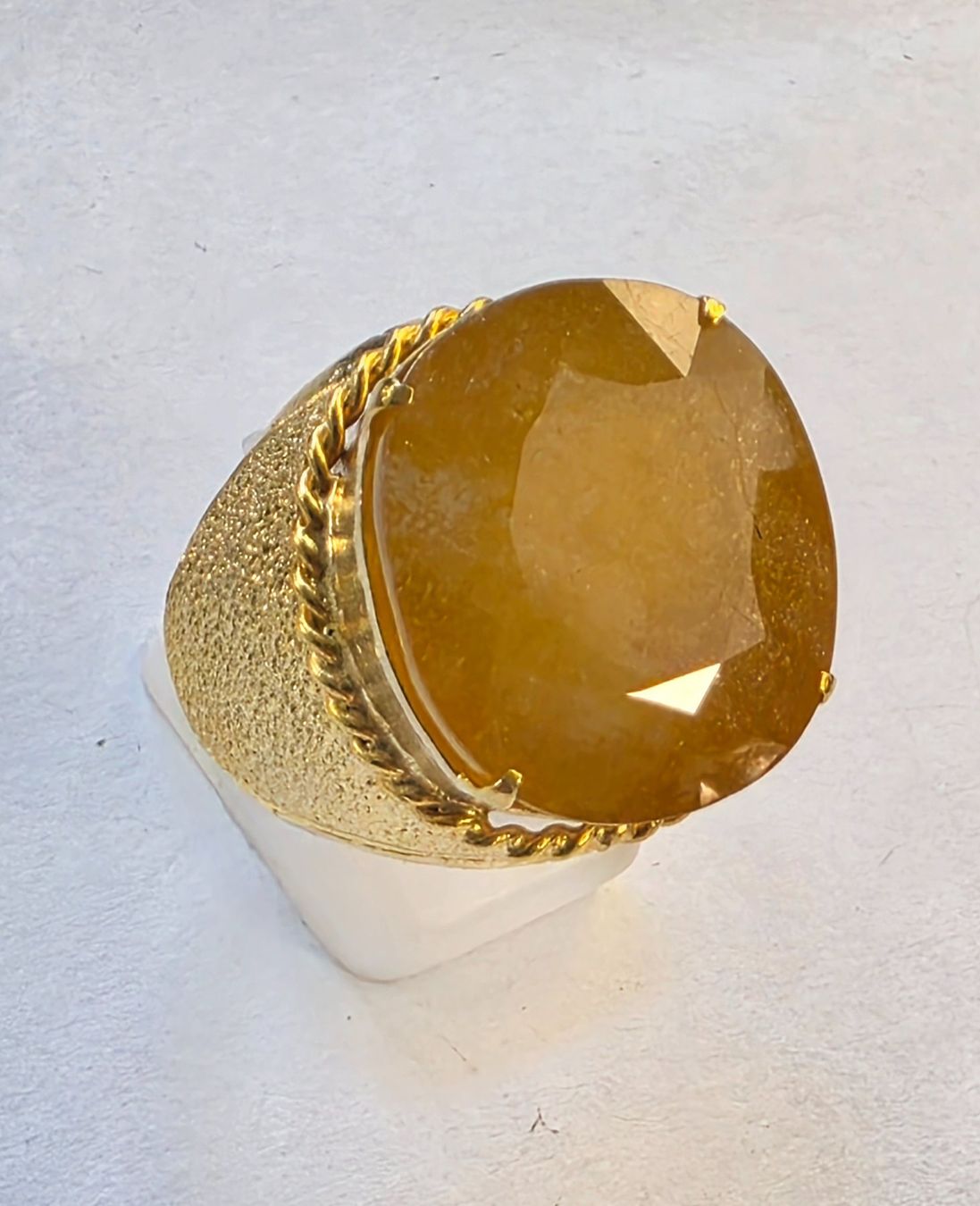 Anelli: Fingerring gelber Safir – Nuovo (secondo la descrizione) da Zürich venduto da ben_mn5h