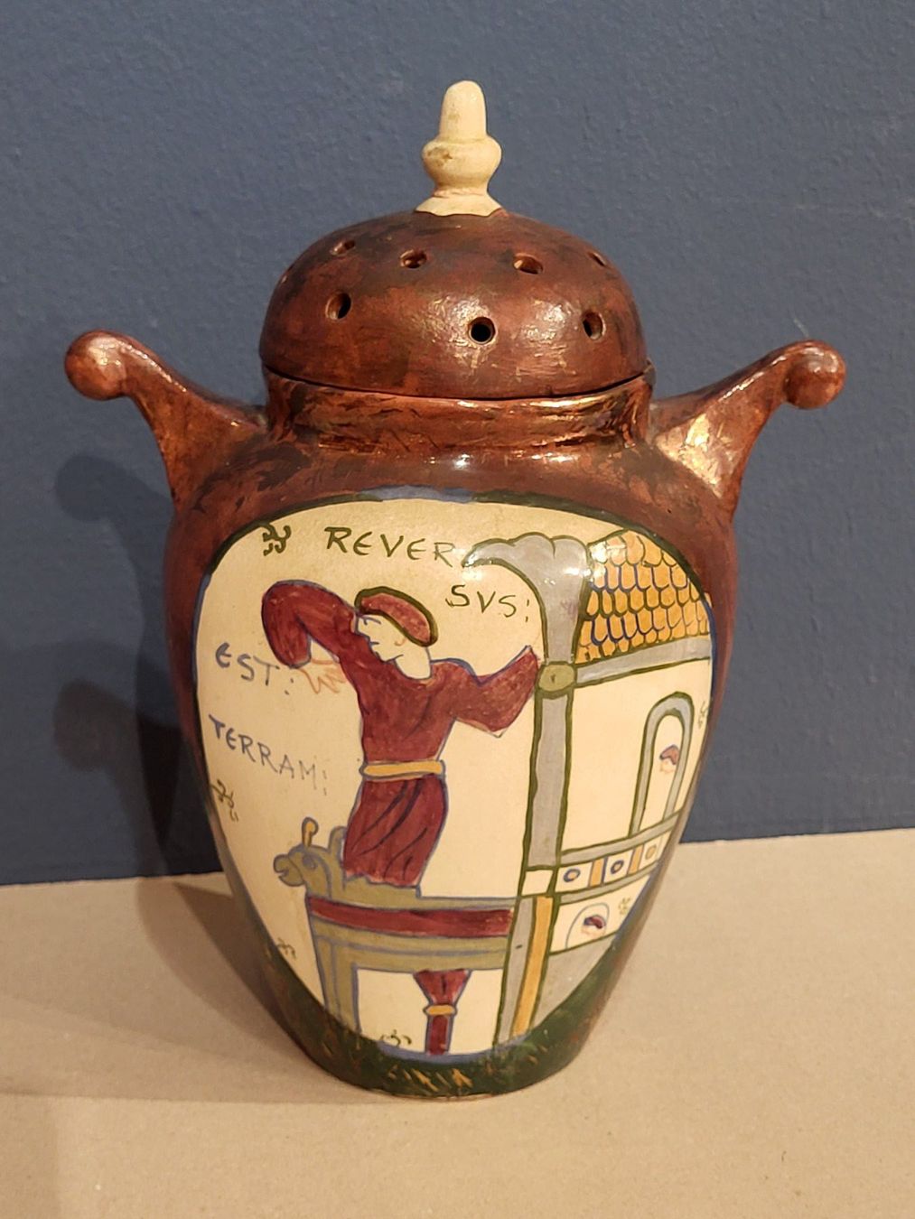 Tutte le decorazioni: Terracotta Dose mit Deckel Dekorativ – Usato da Zürich venduto da BOAC1943 1