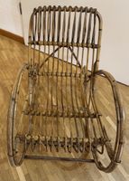 Fauteuil enfant rocking chair en rotin
