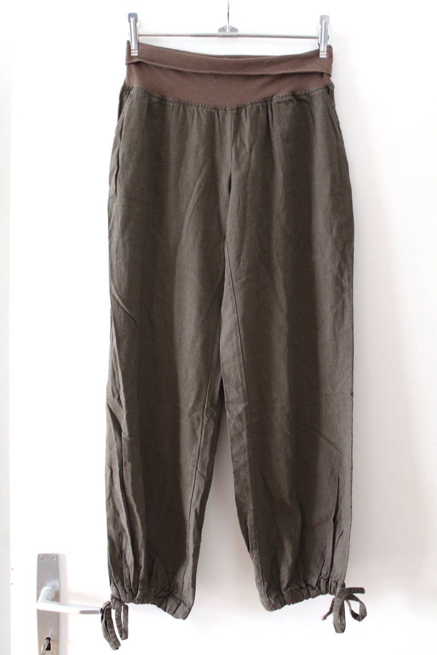 Pantaloni: Leinen Stoff Hose, Gr. M – Usato da Locarno venduto da madame-tus-sauds