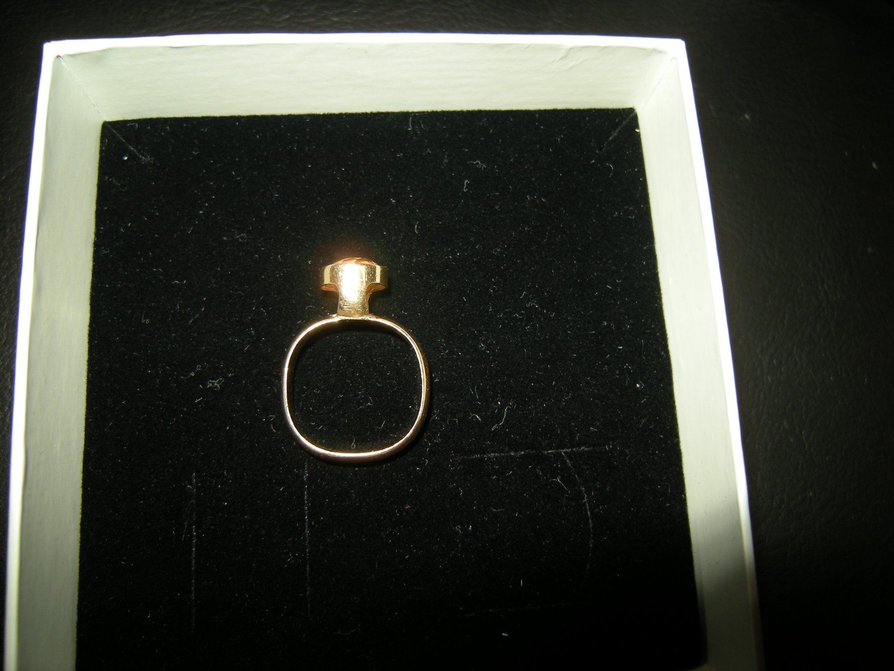 Bagues: Gelbgold Ring 585 mit Citrin Grösse 54 – D'occasion à Holziken par Rupe 4