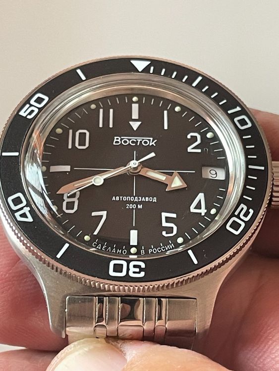 Vostok Amphibia 420059 Watch Scuba Dude Diver Mechanical Automatic USA