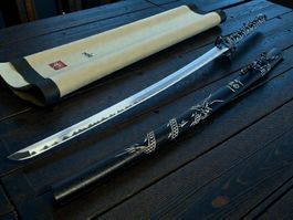Samurai Katana Schwert Tanto SCHWARZ 99cm XL+ NEU