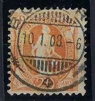 Stehende Helvetia 94A  mit top Vollstempel