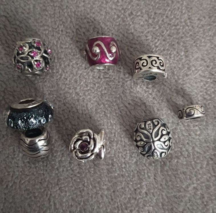 NINGAN 925 Sterling Silber Charm-Anhänger Mit Kristall & Zirkonia – Passend Für Chamilia, Pandora & Europäische Armbänder
