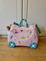 Trunki Kinderkoffer rosa mit Aufklebern guter Zustand