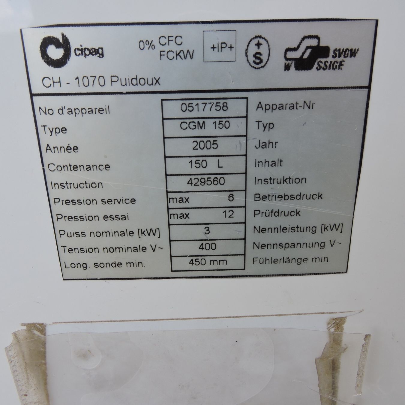 Sanitari: Elektro Boiler – Usato da Meikirch venduto da rva_q8c7 1