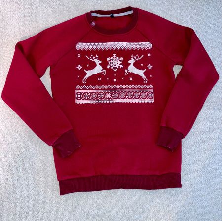 Sweatshirt mit X-Mas Motiv Grösse XS *neuwertig*