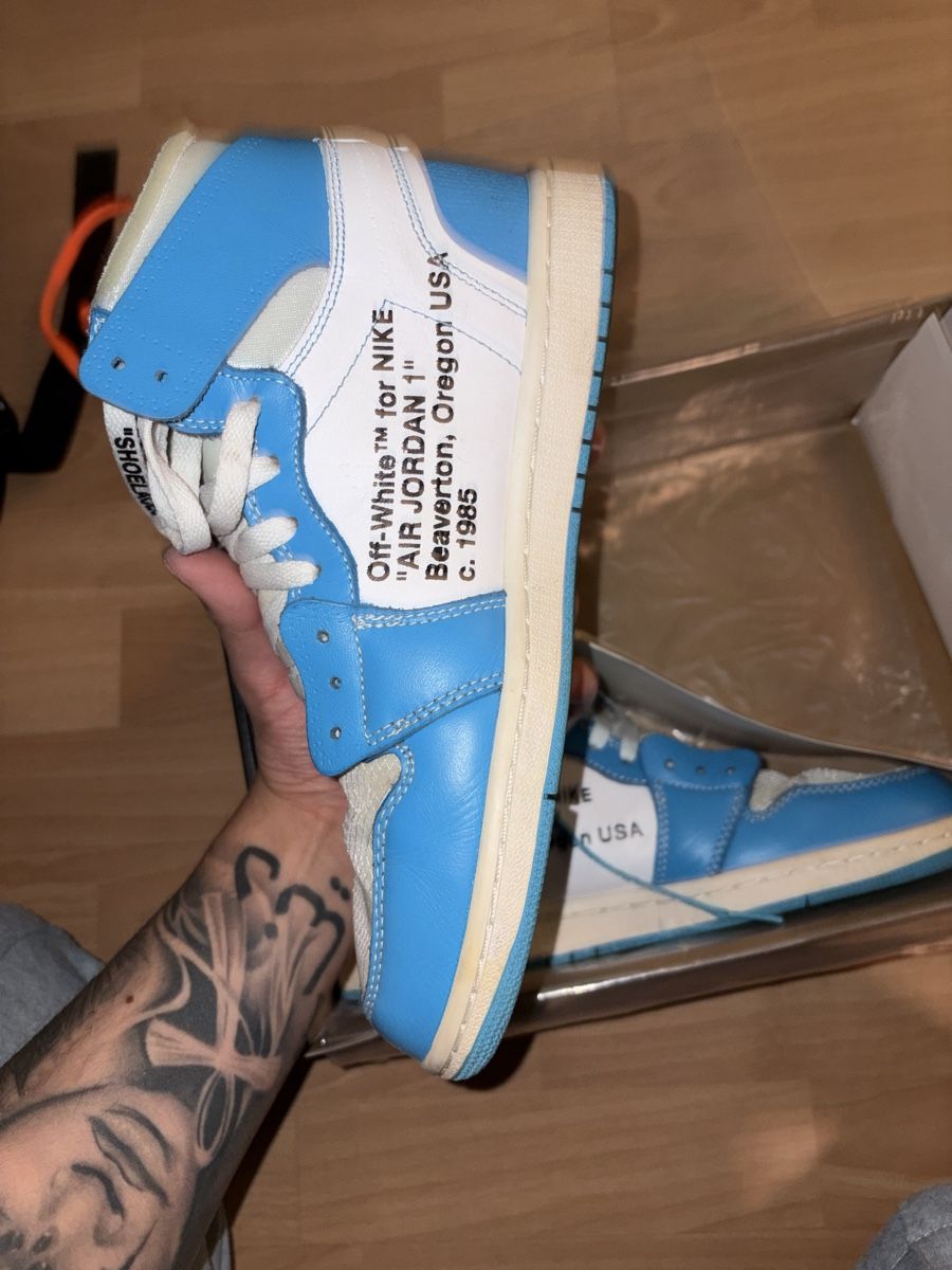 Jordan Scarpe da uomo: Nike Air Jordan 1 x Off White UNC – Usato da Bern venduto da Shamsinho 3