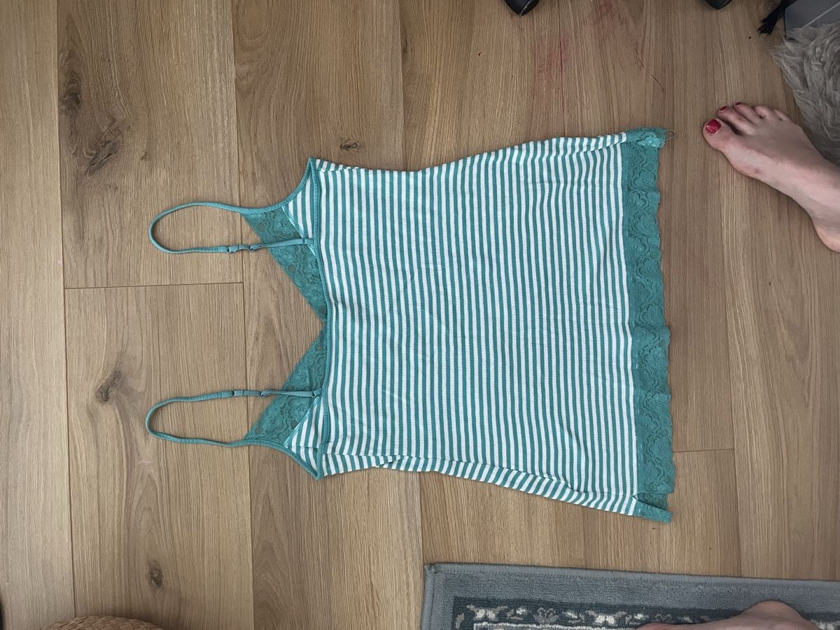 Top: Damen Top gestreift Grösse S mit Spitze – Nuovo (secondo la descrizione) da Vaduz venduto da besties 2
