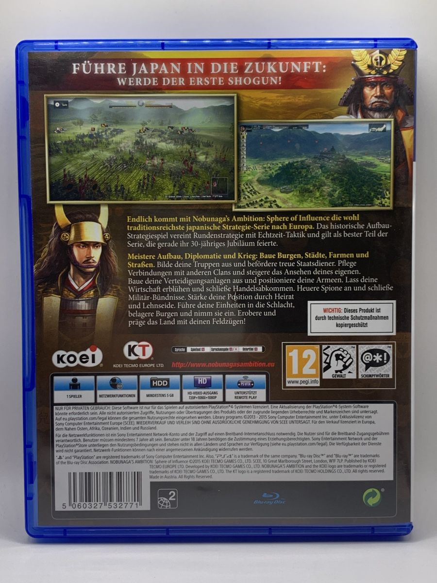 Sony Giochi: Nobunaga's Ambition - PS4 – Usato da Ostermundigen venduto da RG-Collector 1