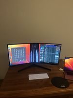 Damaged Samsung Odyssey G5 34" Ultrawide Curved Monitor