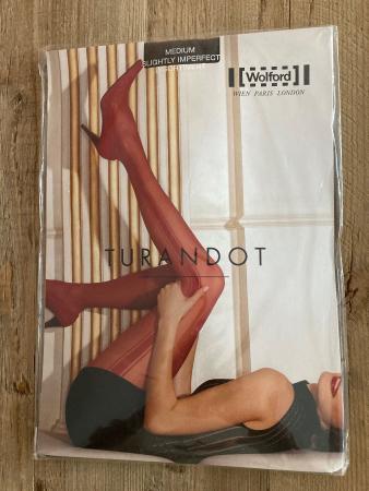 Wolford Turandot Strumpfhose, Medium, Raisin Neu!