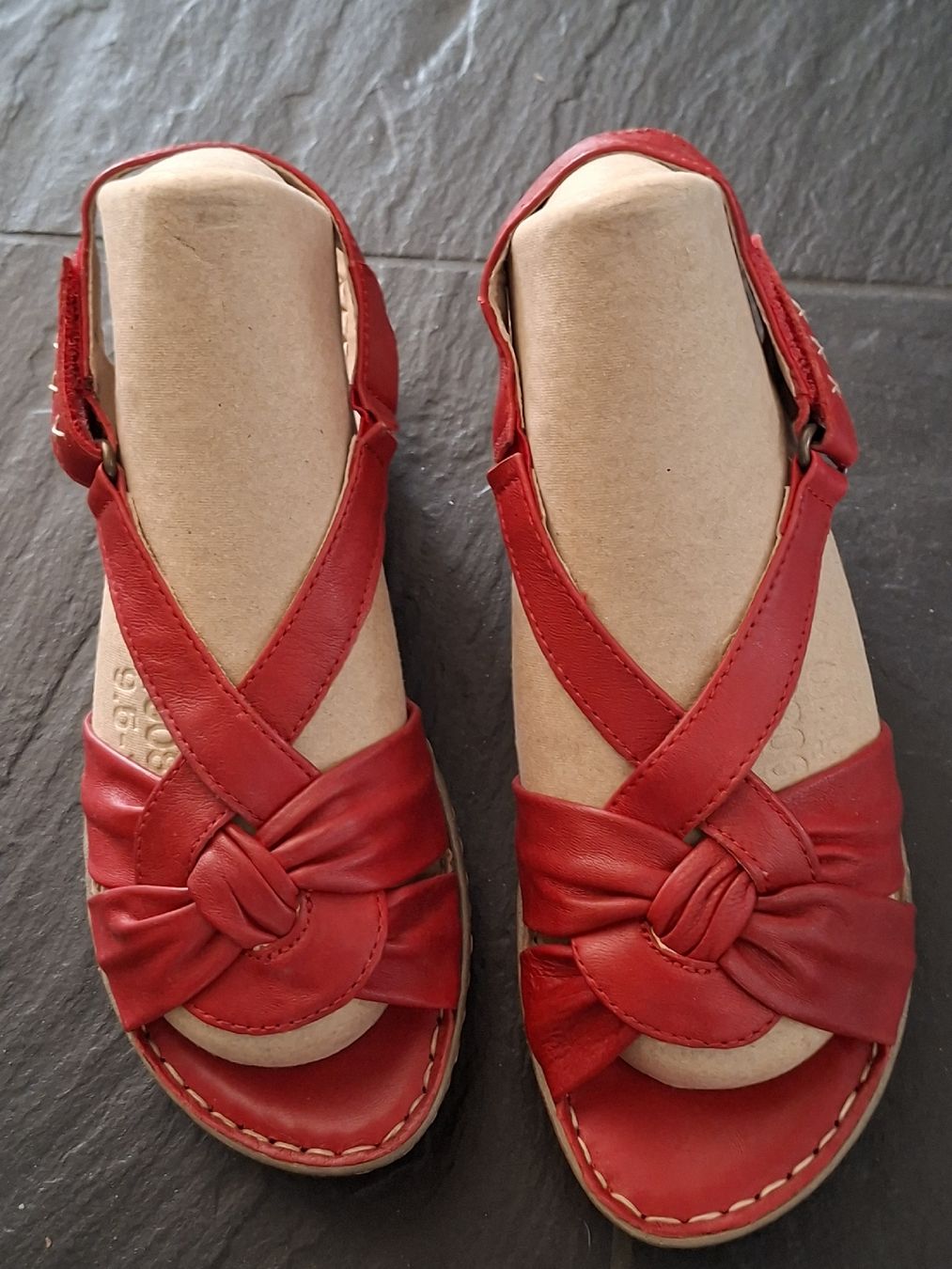 Scarpe da donna: Caprice Sandalen Leder rot Gr.37 – Usato da Barzheim venduto da spitz01 1
