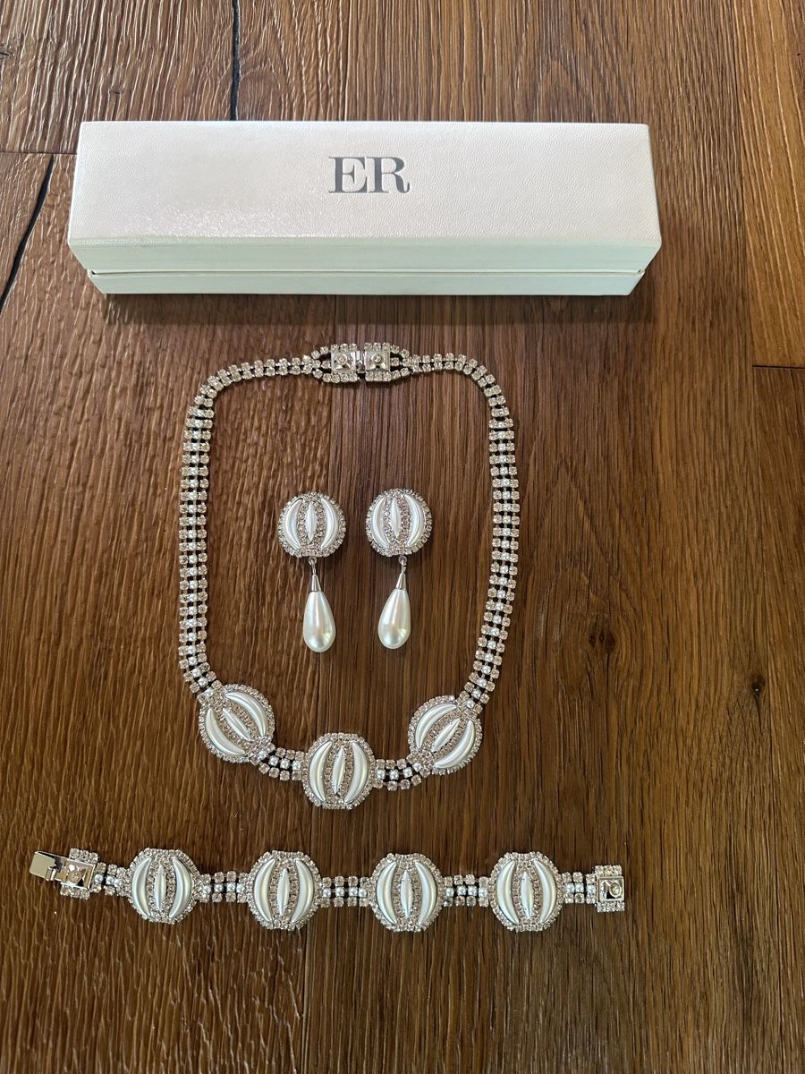 Catenine: Brautschmuck Hochzeit 3 teiliges Set – Nuovo (secondo la descrizione) da Eich venduto da gabry68