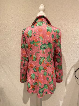 Blazer im floralen Design mit Lurex  leicht, lässig ,Gr. M