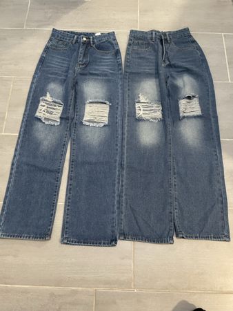 Coole Jeans mit Rissen Gr 34, Top Zustand, Sommer