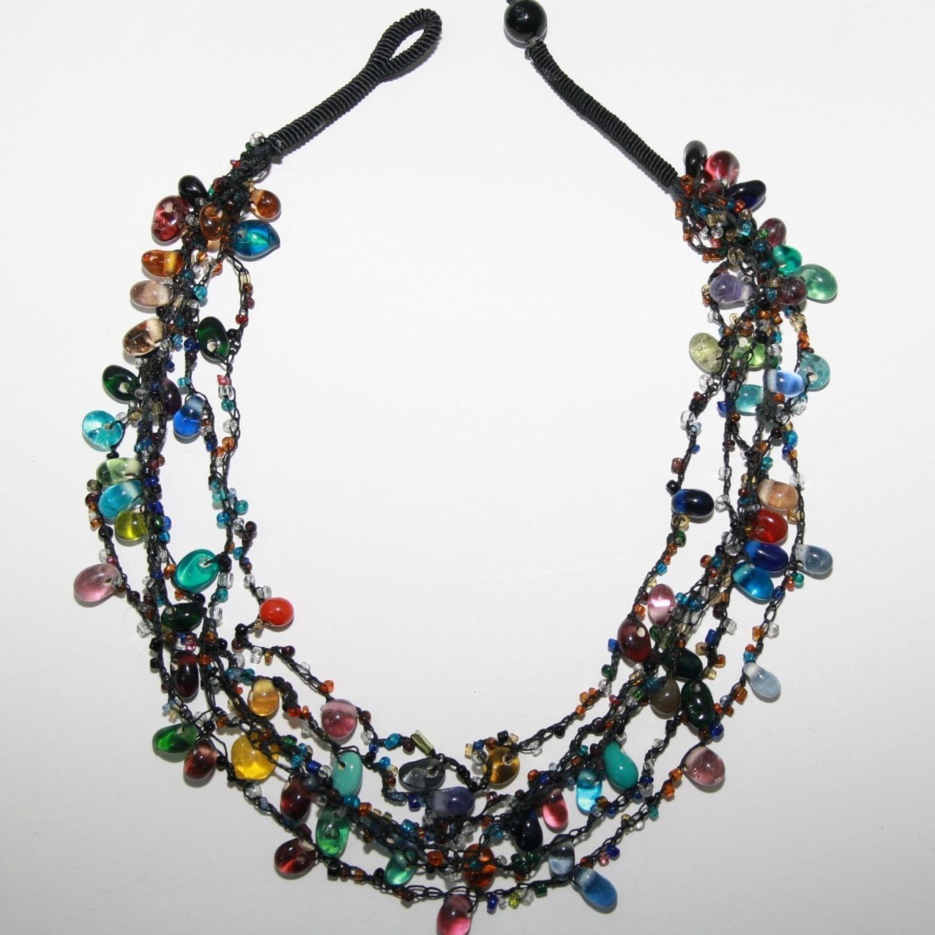 Ketten: Glasperlenkette Collier Kette Bunt Halskette Glas – Neu und originalverpackt aus Bad Salzdetfurth von Weltenbummler-Shop 4