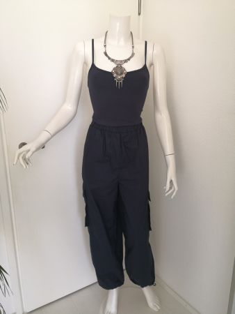 🤩MANGO CARGO-JUMPSUIT DUNKEL-BLAU NEU