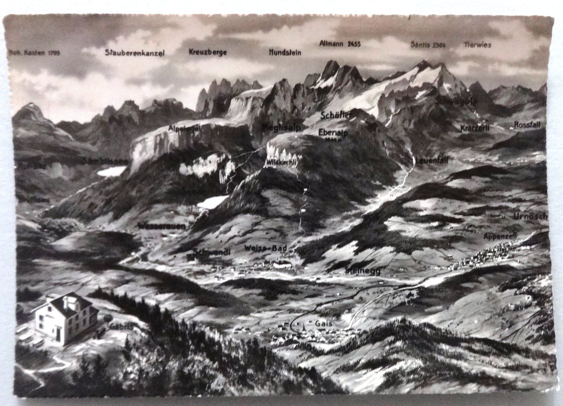 Cartoline postali: Appenzell und Alpstein – Usato da Fétigny venduto da Billy2miny