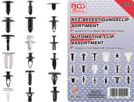 Kfz-Befestigungsclip-Sortiment für Ford, Mazda, GM, Nissan