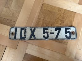 Altes DDR Nummernschild IDX 5-75