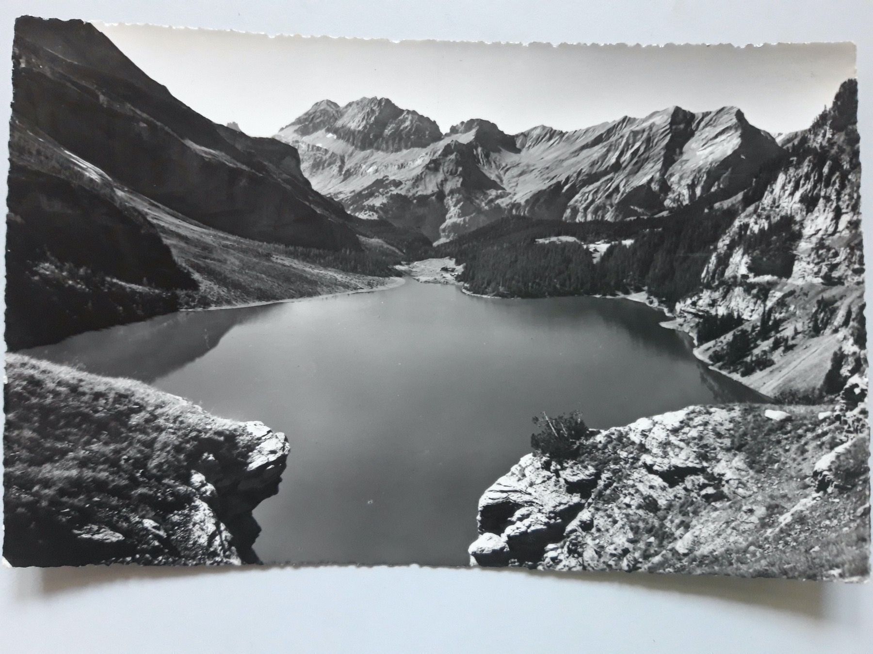 Cartoline postali: Oeschinensee mit Gr. & Kl. Lohner & Elsigfirst – Usato da Sargans venduto da nicsam1815