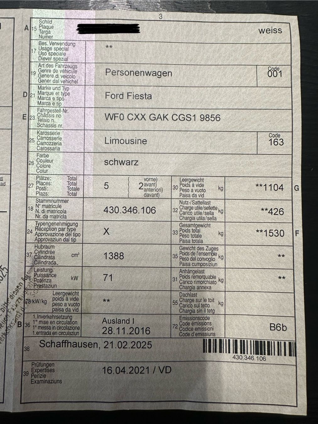 Ford Automobili: Ford Fiesta 1.0 SCTi – Usato da Rieden AG venduto da dii_f9kh 6