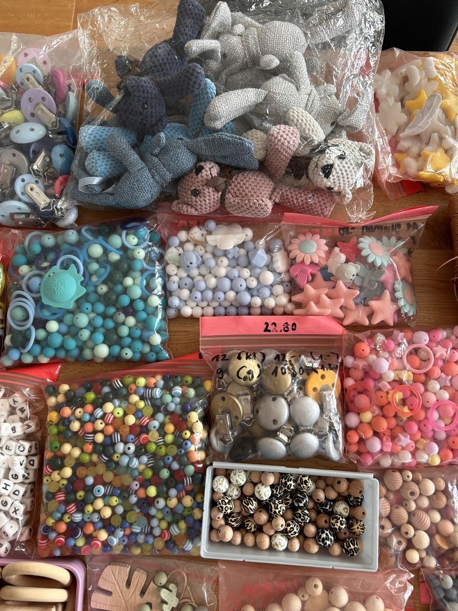 Kit bricolage: Bastelmaterial Schnullerketten XXL! – Nuovo (secondo la descrizione) da Rothrist venduto da Nadjane 2