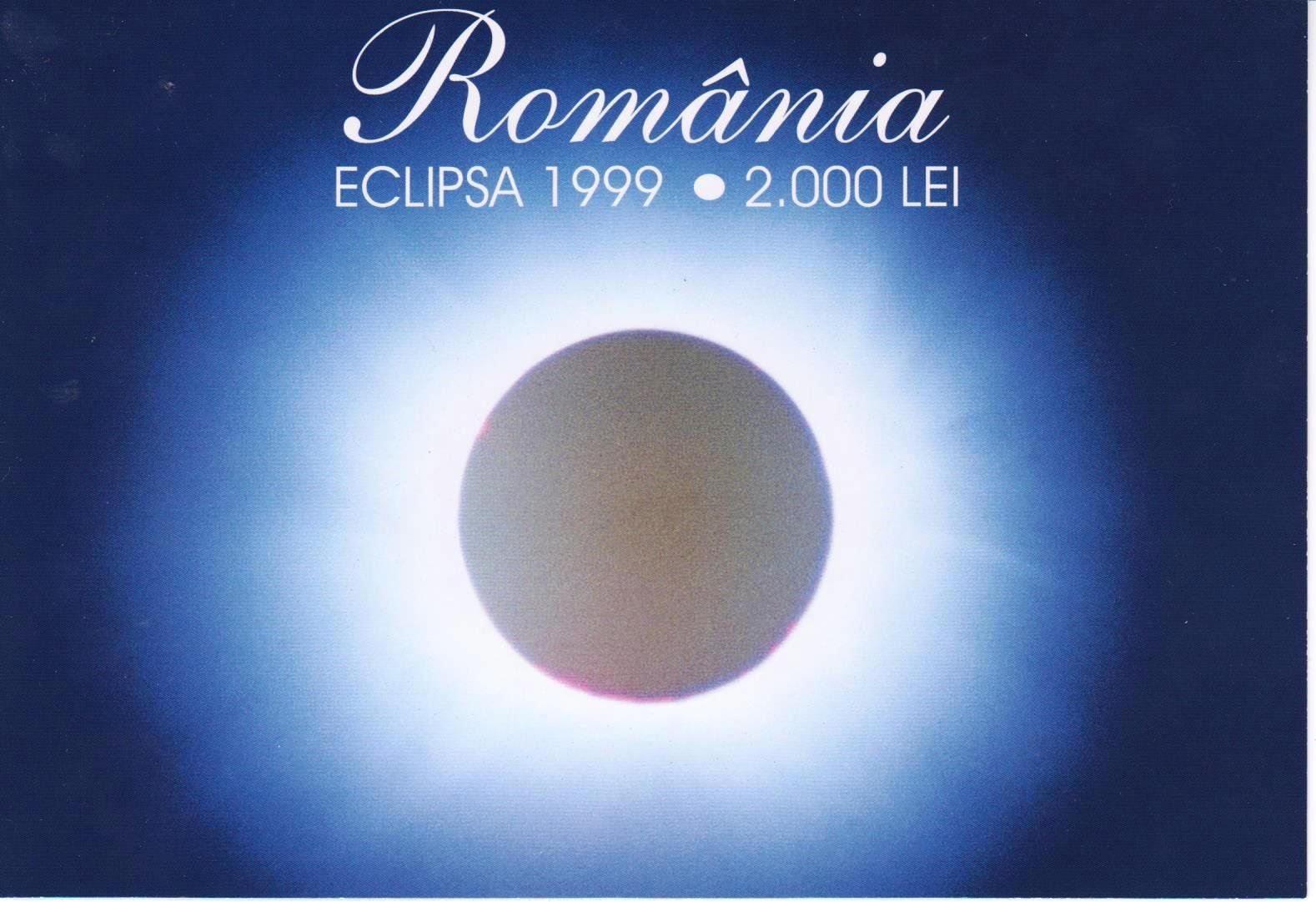 Billets de banque: ROUMANIE 2000 LEI  COLLECTOR ECLIPSE 1999  POLYMERE – Neuf avec emballage d'origine à Sonceboz-Sombeval par Simuncons