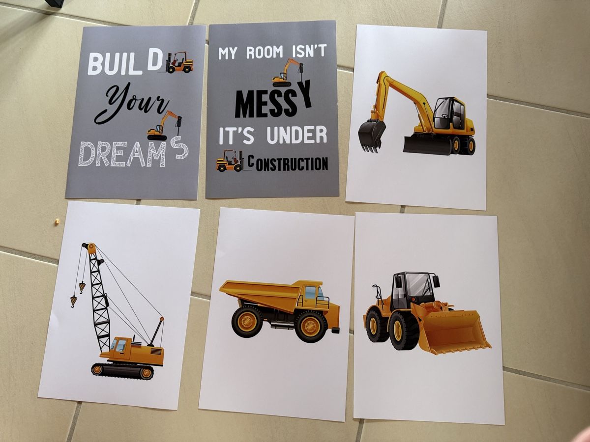 Foto & Immagini: Bagger Kinderzimmer Bilder A4 – Usato da Hirzel venduto da Manuelaroth