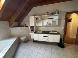 Spiegelschrank mit Doppel Waschtisch 150cm + 30cm breit 