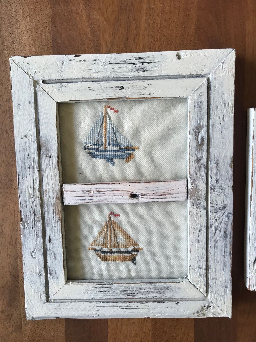 Bilderrahmen: Maritime Wanddeko, 2er Set, Bilderrahmen aus Holz – Gebraucht aus Hittnau von Noppi 2