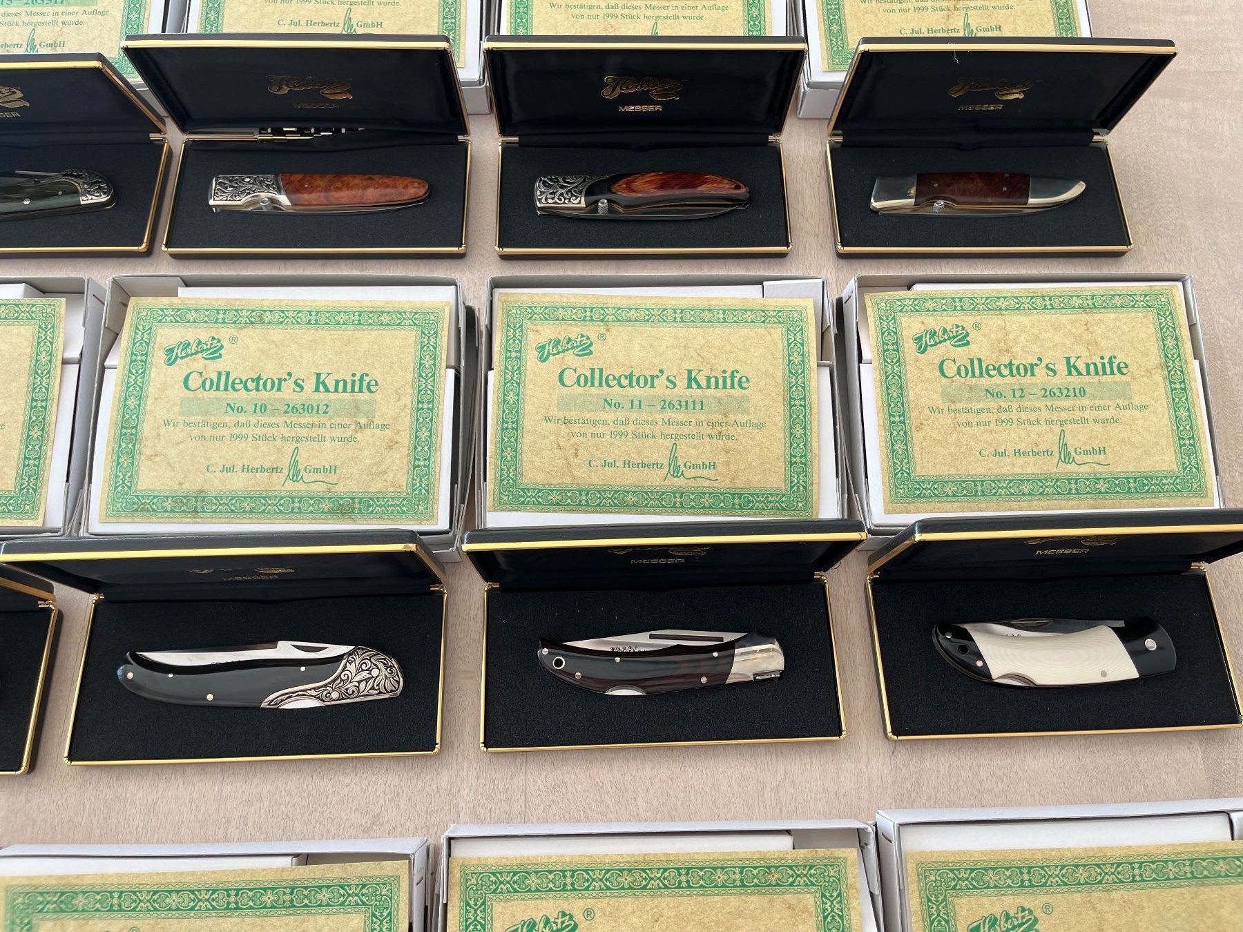 Herbertz Posate: Herbertz Collector's Knife Nr. 1-18 – Nuovo (secondo la descrizione) da Madiswil venduto da nofox222 4