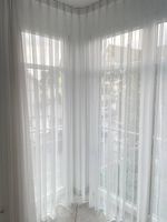 Vorhänge durchscheinend weiss 250cm 300cm transparent