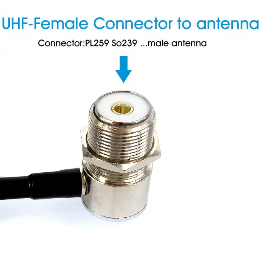 Radiocomunicazione: Antennenkabel UHF PL259 zu SO239 neu – Nuovo e nell'imballaggio originale da St. Gallen venduto da Radiomania-Schweiz 2