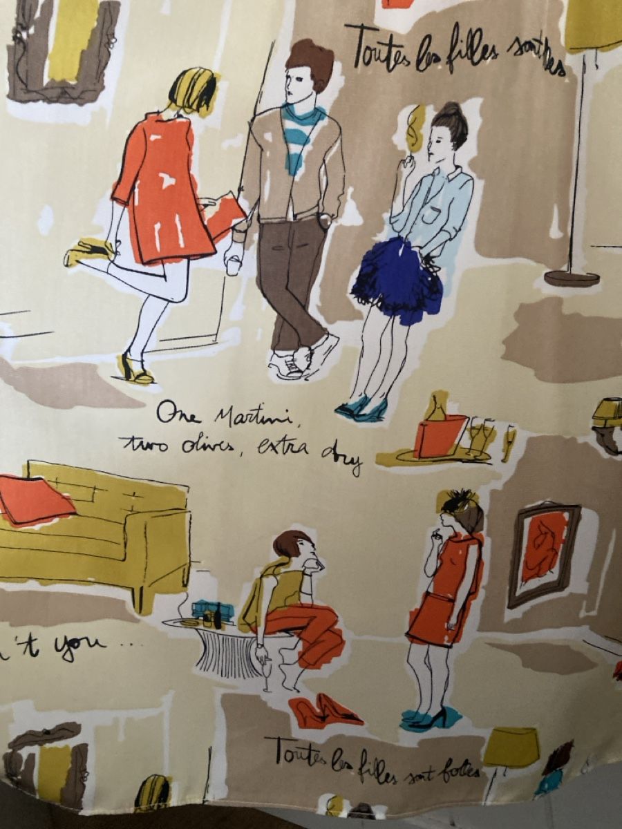 Vestiti: Chic Kleid mit grafischem Muster Gr. S/34 – Usato da Murten venduto da februari 4