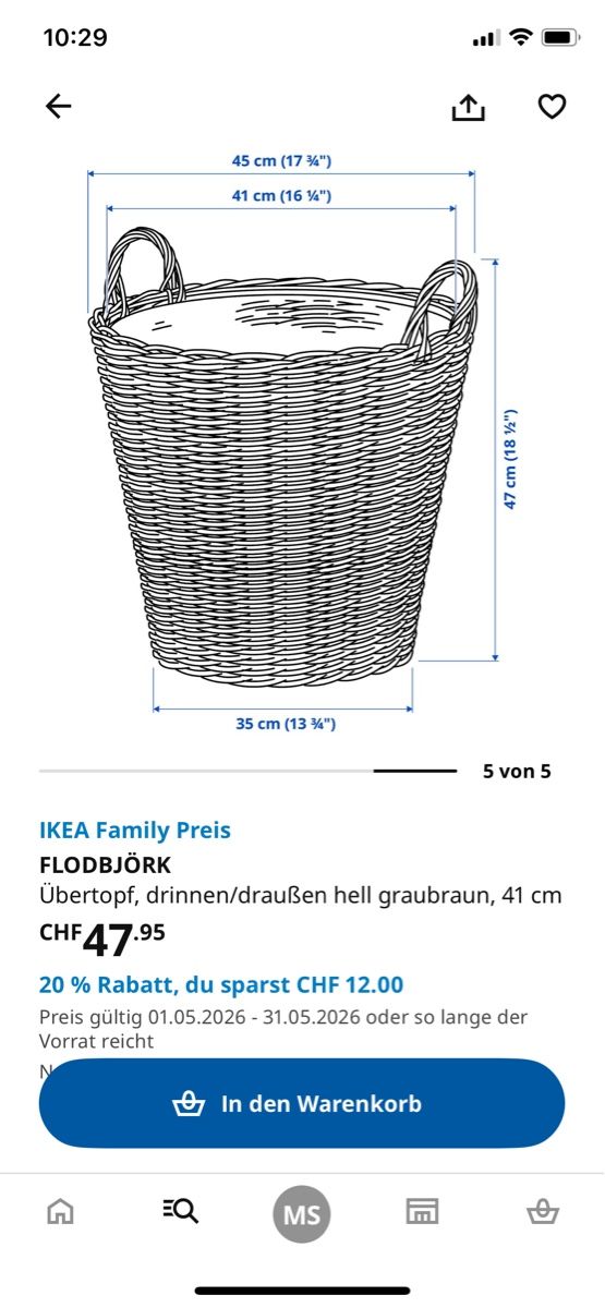 Ikea Vasi per fiori: Übertopf – Usato da Zürich venduto da funnymanu 2