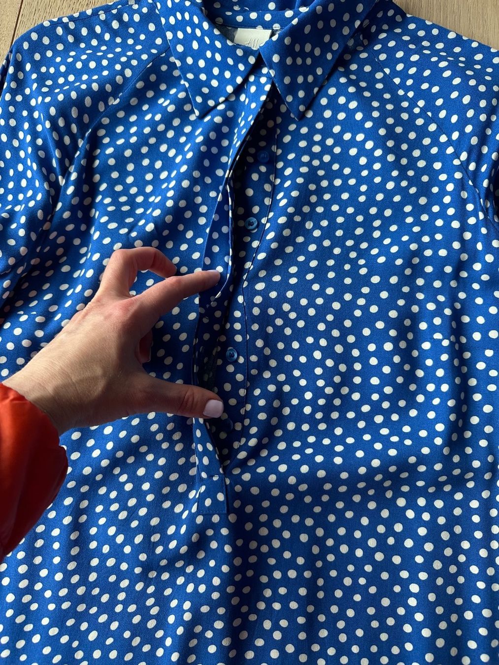H&M Kleider: H&M blue polka dot dress, size M – Neu (gemäss Beschreibung) aus Zug von Nat.yushkevich 6