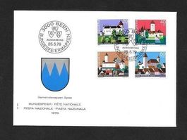 FDC Pro Patria Serie 1979; B182-B185