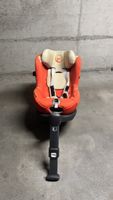 Siège auto Cybex orange avec base, bon état général