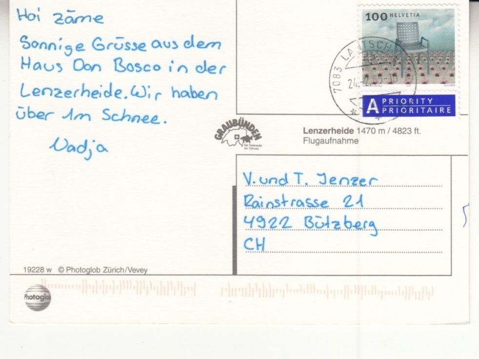 Cartoline postali: Lenzerheide 2005 – Usato da Bürglen TG venduto da StampGraf 1